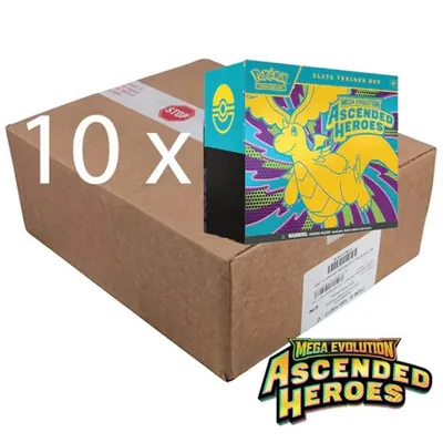 Pokemon - ME Ascended Heroes - Elite Trainer Box Case (10ct)